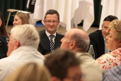 Was Peter Keller dazu bewog, «von Journalist zu Journalist» nachzufragen: «Wer wäre denn so eine liberale Figur?» Darauf Fagetti: «Jene, die in Frage kommen, sind alle in die BDP abgewandert.» (Bild: Roger Zbinden / Neue NZ)