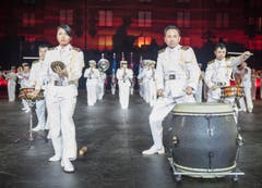 «Japan Maritime Self-Defence Force Band» aus Tokyo. (Bild: Keystone / Patrick Staub)