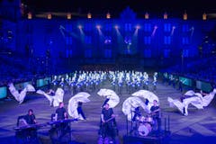 The Blue Devils International Corps aus Amerika. (Bild: Keystone / Patrick Staub)