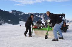 Im letzten Jahr war das Eisfeld nur gerade einen halben Tag offen. (Bild: Charly Keiser / Neue SZ)