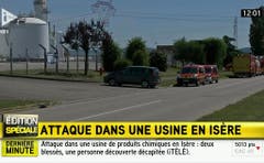 FABRIK, LYON, GRENOBLE, TERRORANSCHLAG, TERRORATTENTAT, ISIS, ISIL, ISLAMISCHER STAAT, (Bild: Keystone)
