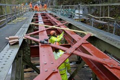 Saniert wird auch die ebenfalls rund 100-jährige Brücke Husenbach oberhalb von Meiringen. (Bild: Robert Hess / Neue OZ)