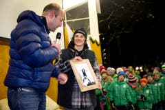Engelberg empfängt Weltmeister Fabian Bösch. (Bild: Corinne Glanzmann)