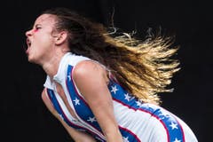 Juliette Lewis von der Rockband Juliette & the licks (Bild: Keystone / Peter Klaunzer)
