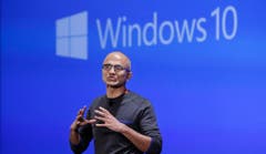 Platz 8: Windows 10. Auf dem Bild: Microsoft-CEO Satya Nadella. (Bild: AP / Elaine Thompson)