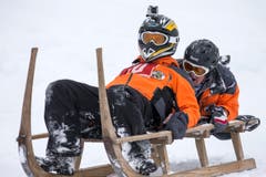Marco Schmidiger und Roland Duss vom HSC Fontannen (Bild: Keystone / Alexandra Wey)