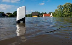 Elbe-Hochwasser in Kabelitz. (Bild: Keystone)