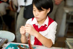 Einblick in eine Schule in Pyongyang. (Bild: Martin von den Driesch)