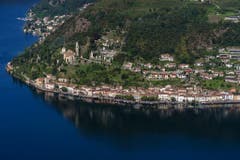 In einem grossen Wettbewerb ist das 770-Seelendorf Morcote im Tessin südlich von Lugano zum schönsten Dorf der Schweiz gekürt worden. (Bild: Pablo Gianinazzi / Keystone)