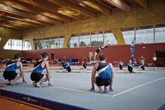 Der Turnverein Hünenberg im Einsatz. (Bild: Pius Amrein)