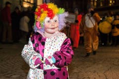 Erstaunt: Die Muki-Turnen Clowns. (Bild: Edi Ettlin / Neue OZ)