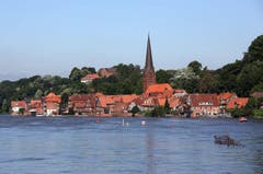 Elbe-Hochwasser bei Lauenburg. (Bild: Keystone)