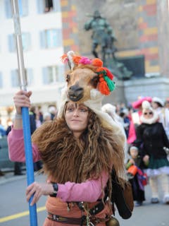 Impression der traditionellen «Schuäl-Chatzämüüsig» in Altdorf. (Bild: Urs Hanhart (30. Januar 2018, Altdorf))