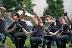 Der TV Grosswangen bei der Gymnastik. (Bild: Pius Amrein)