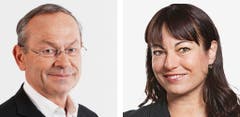 WAADT - Olivier Francais (neu), FDP und Geraldine Savary (bisher), SP. (Bild: Keystone / Handout)