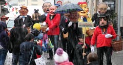 Einmaliger Anblick: Jede Maske ist ein Unikat. (Bild: Geri Holdener, Bote der Urschweiz)