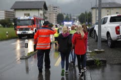 Gemeinsame Rettungsübung der Schwyzer Einsatzkräfte in Ibach. (Bild: Geri Holdener, Bote der Urschweiz)