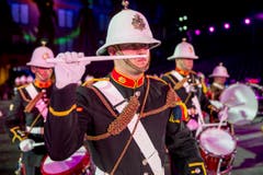 «The Band of HM Royal Marines» aus Grossbritannien (Bild: Keystone / Patrick Staub)