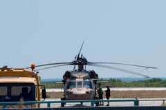 Im Helikopter sollen sich acht türkische Militärsoffiziere befunden haben, die in Griechenland politisches Asyl ersuchen. (Bild: EPA/DIMITRIS ALEXOUDIS)