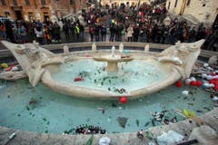 Feyenoord's supporters in Rome (Bild: Keystone)