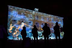 MORAT, FESTIVAL DES LUMIERES, LAC DE MORAT, MURTEN, (Bild: Keystone / Cyril Zingaro)
