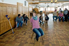Casting zum Winnetour Freilichtspiel im Restaurant Wasserfall in Engelberg. (Bild: Pius Amrein (LZ))
