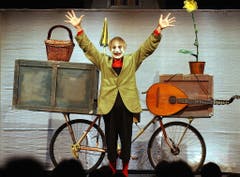 Dimitri im November 2003 bei der Aufführung des Stücks «Ritratto» (Bild: Keystone / Eddy Risch)