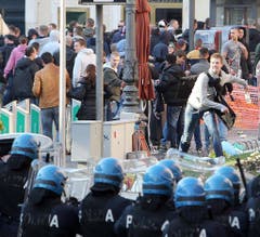 Feyenoord's supporters in Rome (Bild: Keystone)