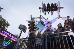 Heute wird das Publikum in die Luft gewirbelt: Pegasus" der Schaustellerfamilie Jolliet, Luzerner Herbstmesse 201 (Bild: Priska Ketterer)