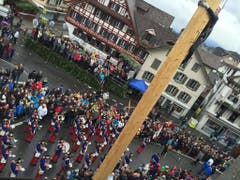 Nur frohe Gesichter am Sennen-Highlight des Jahres. (Bild: Edith Meyer, Bote der Urschweiz)