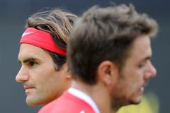 DIE GROSSEN ABWESENDEN. - Wie Roger Federer (links) und Stan Wawrinka verpassen beispielsweise... (Bild: Keystone / Jean-Christophe Bott)