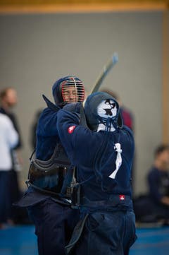 41. KENDO Schweizermeisterschaft in der Turnhalle Utenberg in Luzern: Kendo ist eine traditionelle japanische Schwertkampfkunst. (Bild: Roger Grütter/Neue LZ)