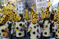 Impression der traditionellen «Schuäl-Chatzämüüsig» in Altdorf. (Bild: Urs Hanhart (30. Januar 2018, Altdorf))