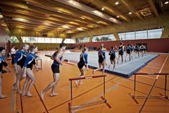 Der Turnverein Hünenberg im Einsatz. (Bild: Pius Amrein)