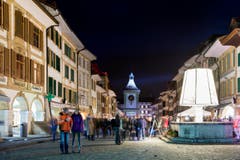 MORAT, FESTIVAL DES LUMIERES, LAC DE MORAT, MURTEN, (Bild: Keystone / Cyril Zingaro)