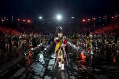 «Massed Pipes and Drums» aus Schottland. (Bild: Keystone / Patrick Staub)