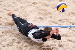 Auch Florian Breer zeigt gegen Peru vollen Einsatz. (Bild: FIVB)