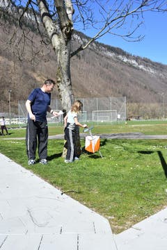 Osterhasen OL auf der Schul- und Sportanlage Eichli in Stans. (Bild: Käthi Burkart)