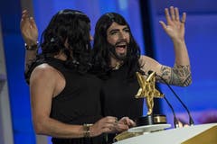 In der Sparte Kabarett/Comedy gewann das Duo Divertimento - zum dritten Mal nach 2006 und 2010. (Bild: Keystone)