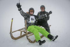 Trotz Nebel zum Ziel gefunden: Joel und Othmar Wyss vom HSC Fontannen. (Bild: André A. Niederberger / Neue NZ)