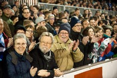Impressionen vom Cup Viertelfinal zwischen Buochs und St. Gallen. (Bild: Boris Bürgisser (Neue LZ))