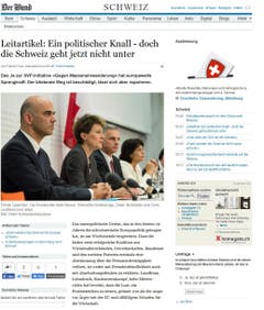 Weder auf Fremdenfeindlichkeit noch auf Abschottungsdenken zurückführen will «Der Bund» das Resultat. Landfrass, Lohndruck, Konkurrenzkampf, hohe Mieten: Die hohe Zuwanderung löse «ein Gefühl des Kontrollverlusts aus, was in der direkten Demokratie nicht folgenlos bleibt». (Bild: Screenshot)