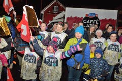 Ski- und Wendy-begeisterte Kinder jubeln. (Bild: Nadia Schärli/LZ)
