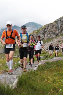 Der 6. Mountainman 2015 fotografiert auf der Melchsee-Frutt bei Obwalden am 25.07.2015. (Bild: Roger Zbinden (Neue LZ))