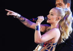 Iggy Azalea und Robin Thicke. (Bild: Keystone)