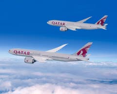 Boeing-Flugzeuge von Qatar Airways. (Bild: BOEING / HO)