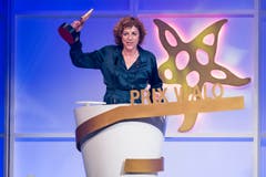 In der Kategorie «Filmproduktion» gewann Sabine Boss den Prix Walo für ihren Film «Der Goalie bin ig». (Bild: KEYSTONE/Ennio Leanza)