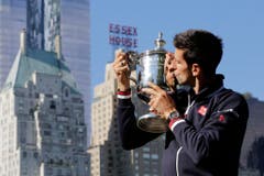 Platz 7: US Open. Auf dem Bild: Novak Djokovic, Gewinner des Tennis-Turniers 2015. (Bild: EPA / Mark Lennihan)