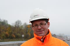 «Bei Radarkontrollen fahren jeweils ziemlich viele zu schnell», sagt Chefbauleiter Melven Hürlimann. (Bild: Philipp Unterschütz / Neue NZ)