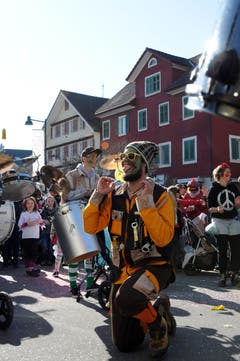Kinderfasnacht mit Umzug am Güdismäntig in Alpnach. Im Bild die Städerschränzer. (Bild: Markus von Rotz / NZ (27. 02. 2017))